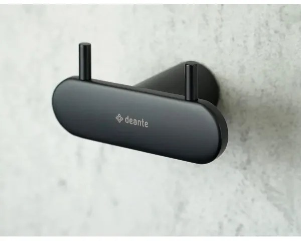 Deante ADR_N121 - Gancio da parete ROUND nero