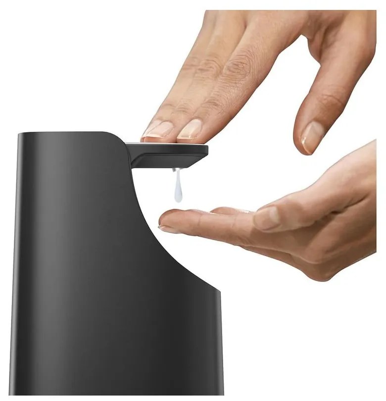 Dispenser di sapone in plastica nera da 350 ml Slim - Joseph Joseph