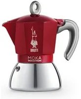 Caffettiera bialetti 0006946 moka induction cromo e rosso