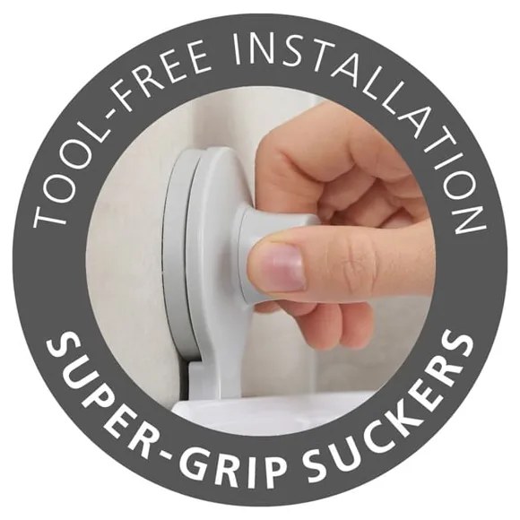 Set di 2 mensole angolari bianche autoportanti in plastica per il bagno EasyStore - Joseph Joseph