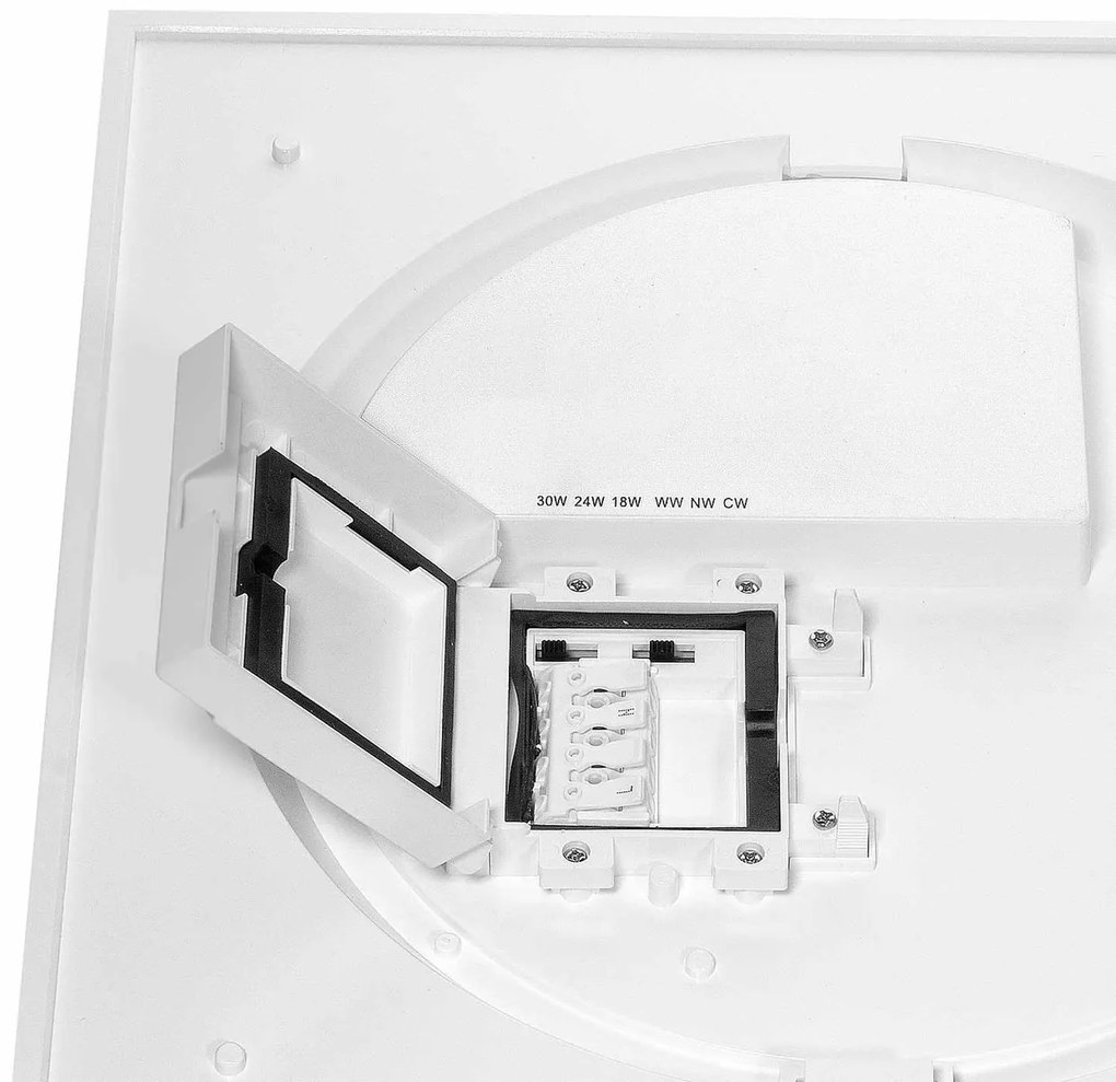 Plafoniera LED Regolabile 18W 24W 30W Quadrata CCT IP54 33x33 cm