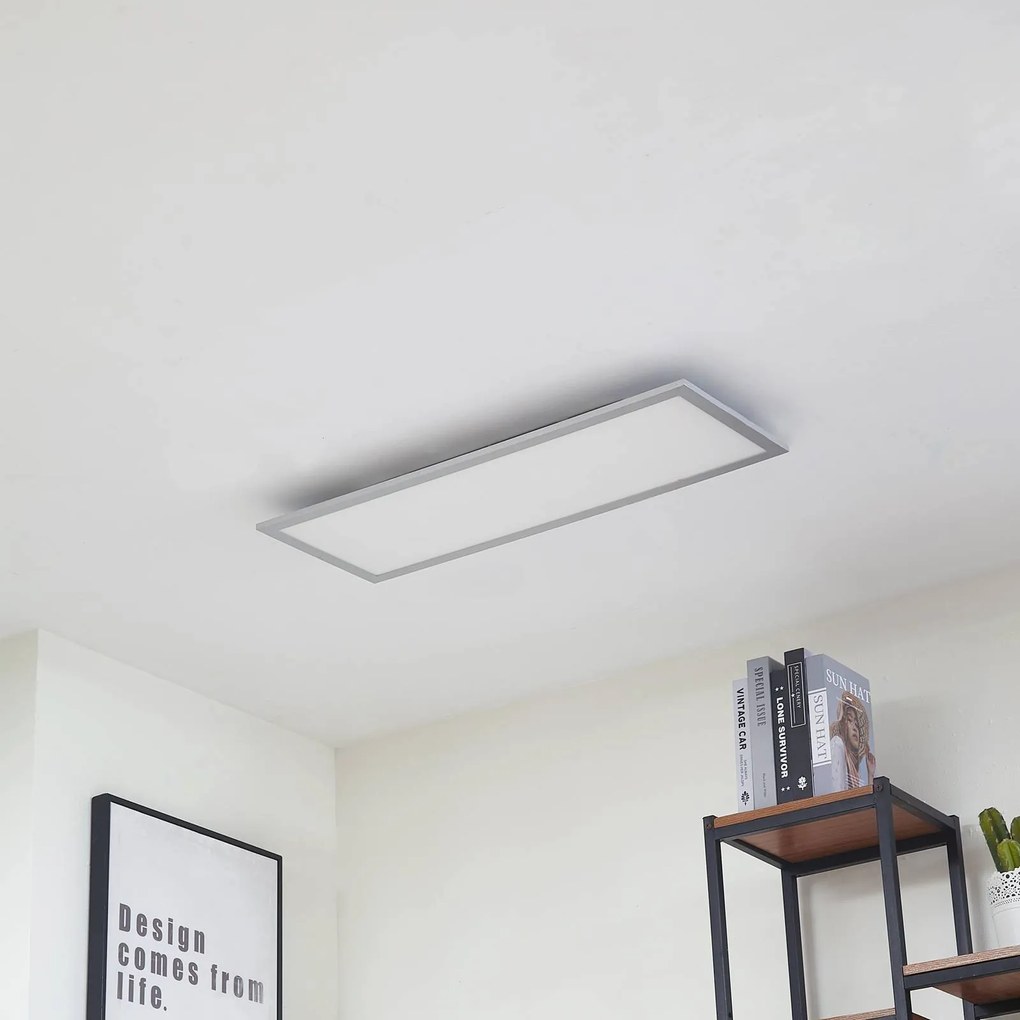 Plafoniera a LED Lyndra Arcchio, dimmerabile, Alluminio / Grigio / Zincato, Soggiorno / Sala da pranzo, Alluminio, Moderno, Plafoniera LED
