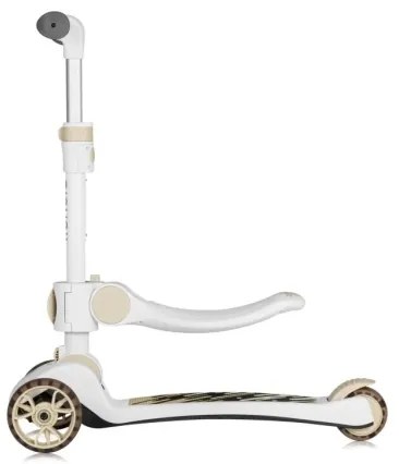 Lionelo - Monopattino 2 in 1 per bambini FRANKY bianco/beige