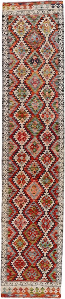 Kilim Tappeto orientale 400 x 80 (Pakistan) Annodato A Mano