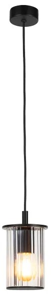 Argon 8751 - Lampadario da esterno a sospensione con filo NORFOLK 1xE27/15W/230V IP44 nero