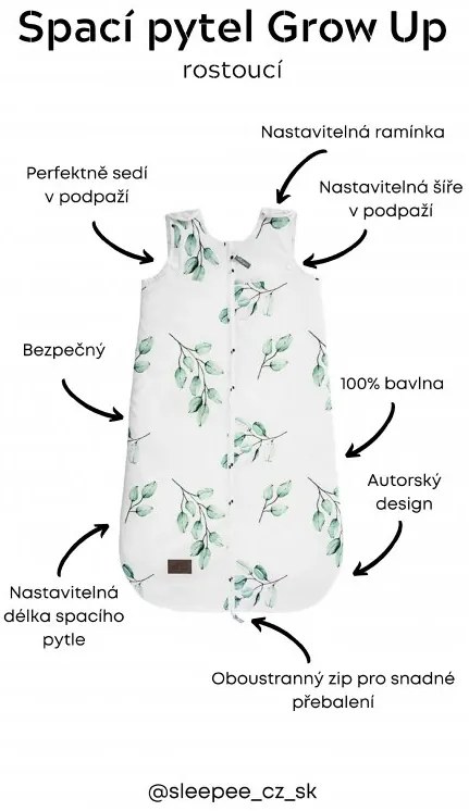 Sacco nanna Sleepee Grow Up Bloom
