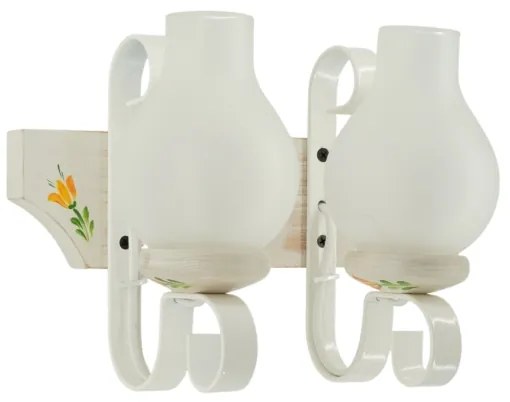 Brilagi - Applique da parete QUEEN 2xE14/40W/230V faggio/crema