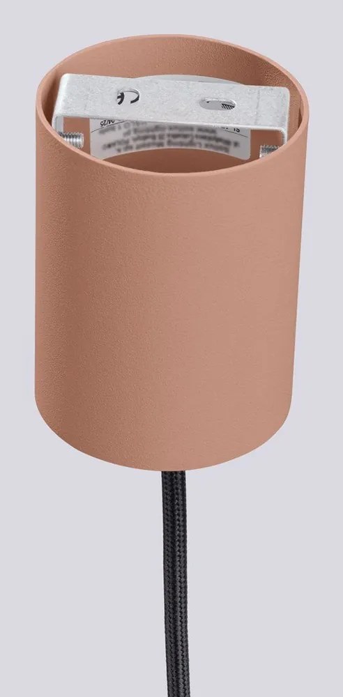 Lampadario marrone chiaro con paralume in vetro ø 12 cm Orbital – Sollux