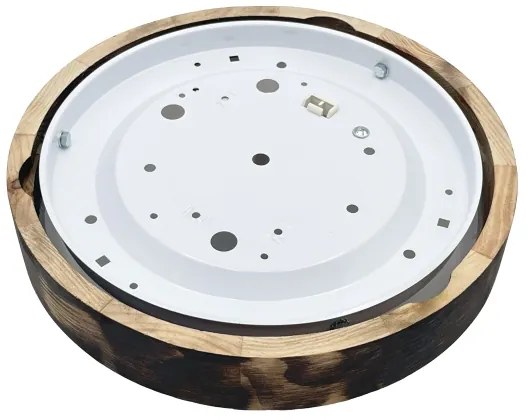 Brilagi - Plafoniera CARVALHO SLIM SMOKEY 1xE27/60W/230V rovere Ø 27,5 cm