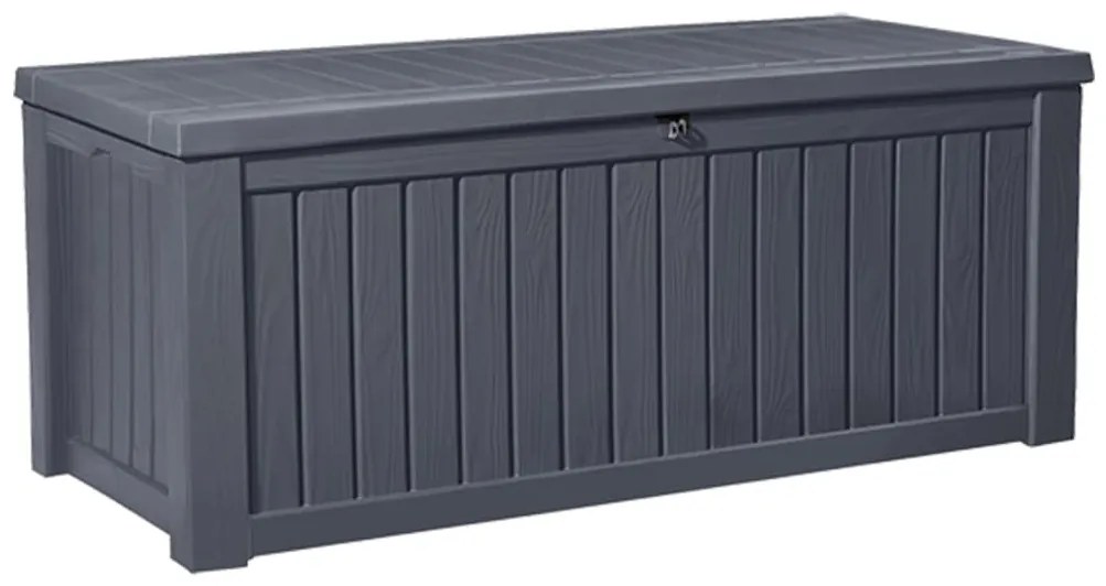 Keter contenitore da giardino rockwood 570 l antracite