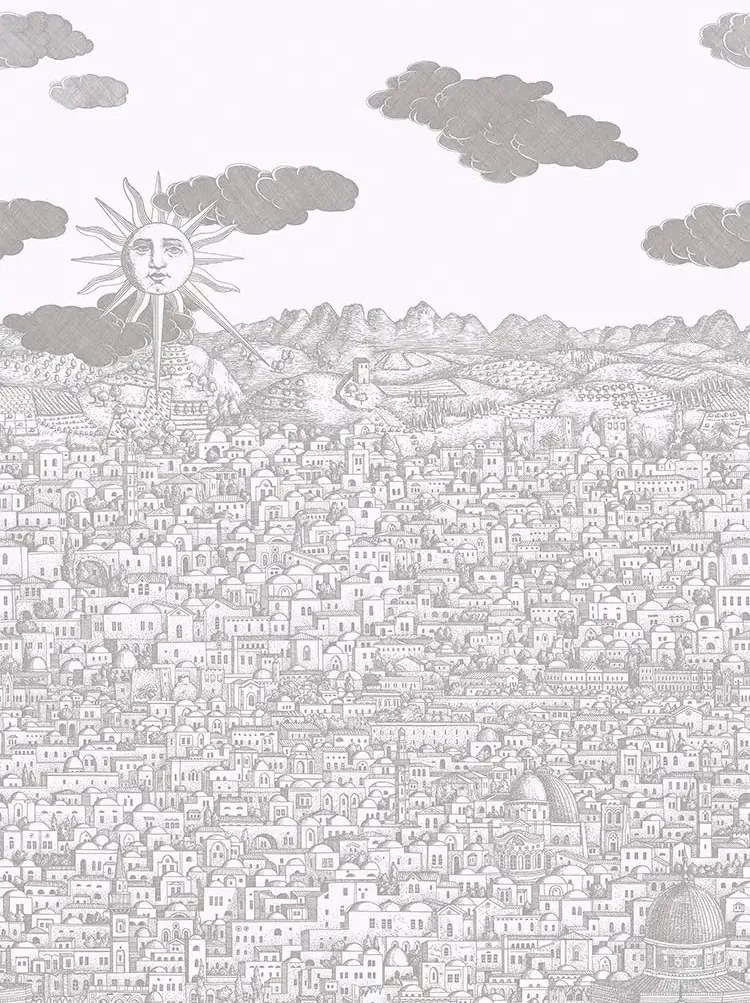 Cole & Son Tapete Vista Mediterranea - Soft Neutral