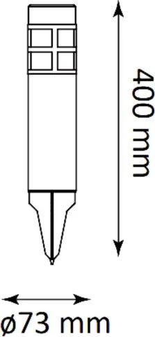 Lampada solare LED MARK LED/1,2V 200 mAh IP44