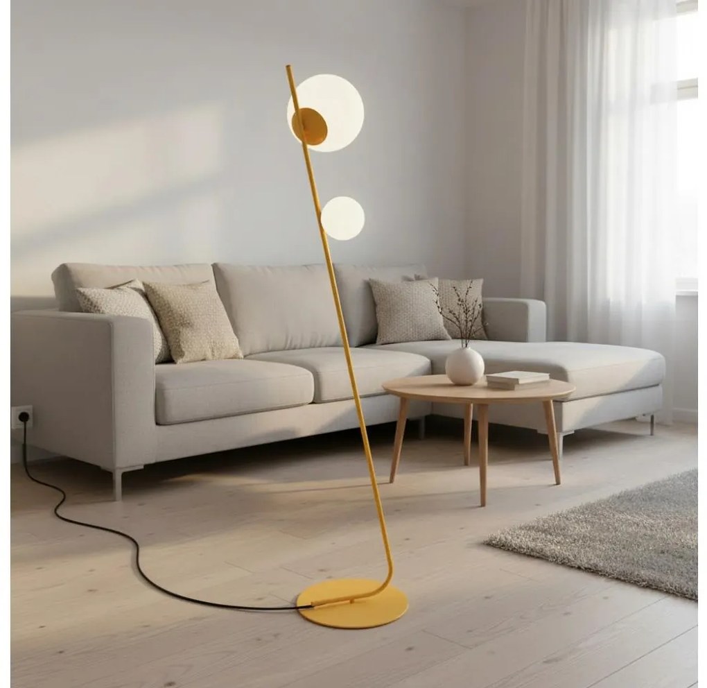 Lampada da terra TATU 2xG9/8W/230V arancione