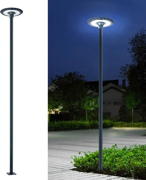 Brilagi - Asta metallica per palo d'illuminazione esterna 4 m, Ø 58 mm, antracite