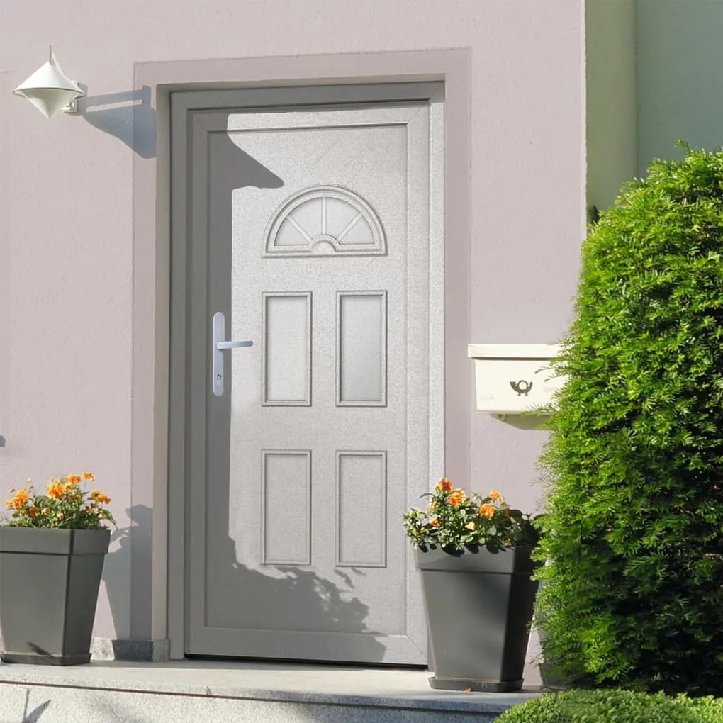 Porta Ingresso Bianca 88x190 Cm İn Pvc /