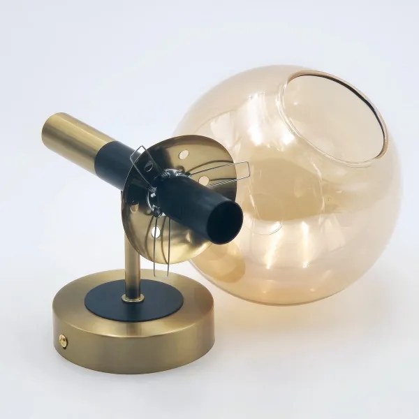 Applique ROLLO 1xE14/5W/230V oro/fumé beige