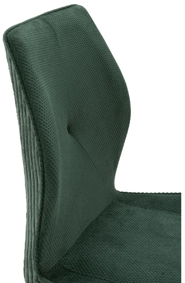 Set di 2 sedie da pranzo in velluto a coste verde Adaya - Marckeric