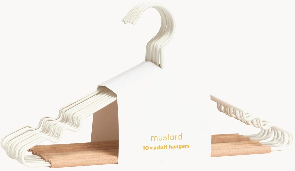 Set di 10 grucce fatti a mano Adult Chalk