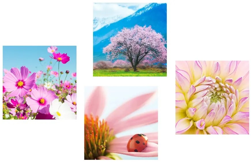 Set di quadri – Tra le braccia della natura