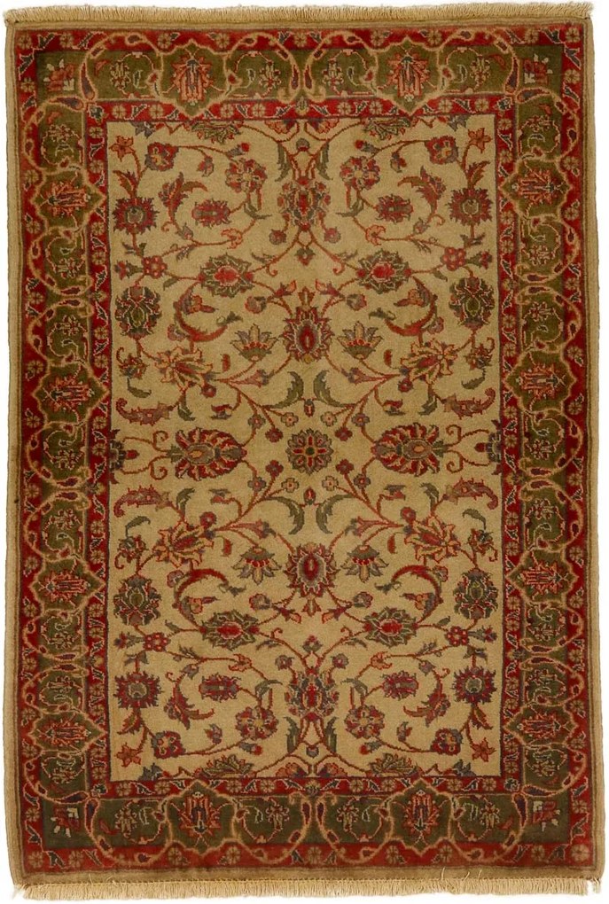 Sarouk Tappeto persiano 100x160 Verde (Iran) Annodato A Mano