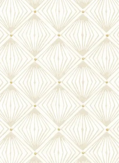 Isidore Leroy Carta da parati Diamants - Ivoire