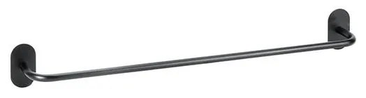 Porta asciugamani 64,5x7,2 cm acciaio inox/nero