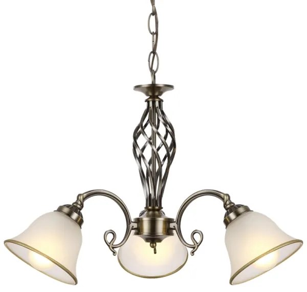 Globo 60208-3 - Lampadario a sospensione con catena ODIN 3xE27/60W/230V