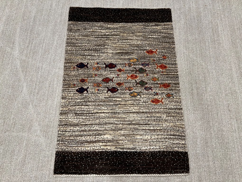 Loribaft Tappeto 120x80 Beige (Iran) Annodato A Mano