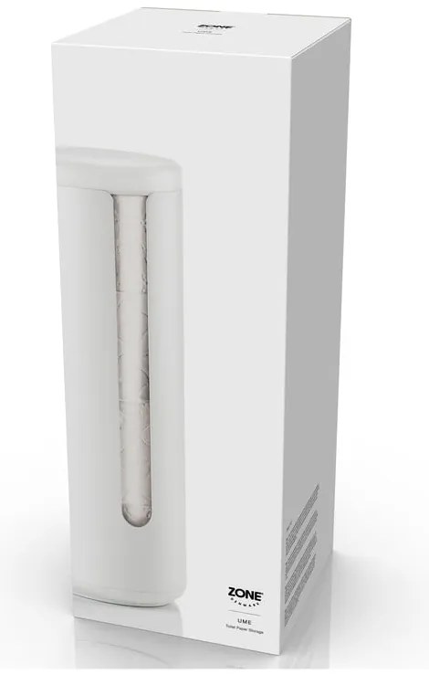 Porta carta igienica bianco in metallo Ume – Zone