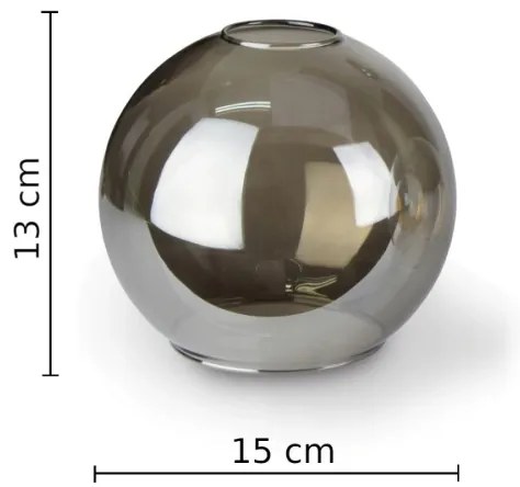 Applique STAR 1xE27/60W/230V nero/fumé nero