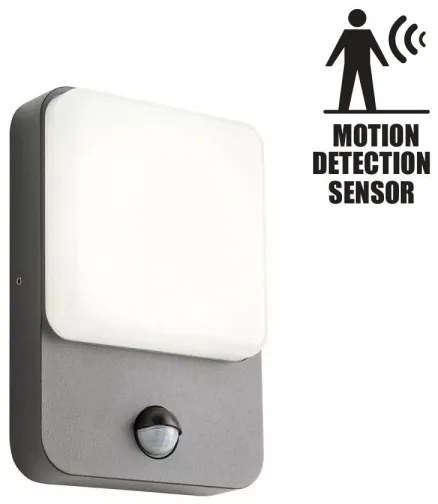 Redo 90133 - Applique LED con sensore per esterni COLIN 1xLED/9W/230V IP54