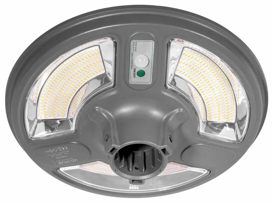 Lampione LED Solare da Giardino 2000 lumen, IP65, CCT Bianco Variabile Colore Bianco Variabile CCT