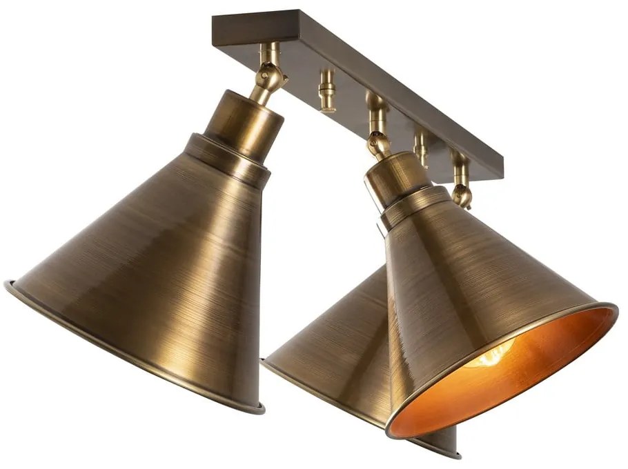Lampada da soffitto color bronzo con paralume in metallo ø 20 cm Berceste - Opviq lights