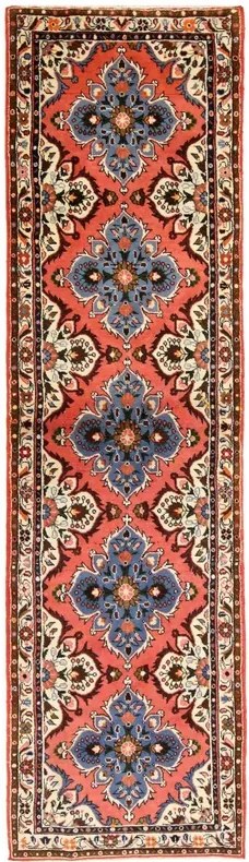 Tappeto 80 x 280 Rosso (Iran) Annodato A Mano