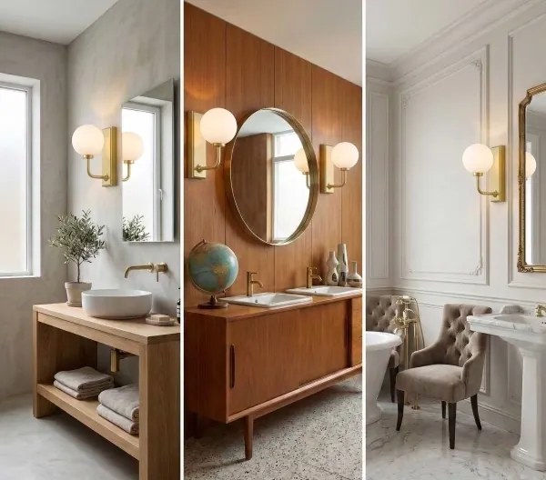 Open Design OR85600 - Applique da parete per bagno ERO 1xG9/9W/230V IP44 ottone