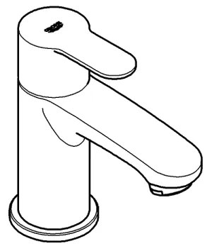 GROHE 23039002 - Miscelatore monocomando per lavabo EUROSTYLE COSMOPOLITAN taglia XS cromato