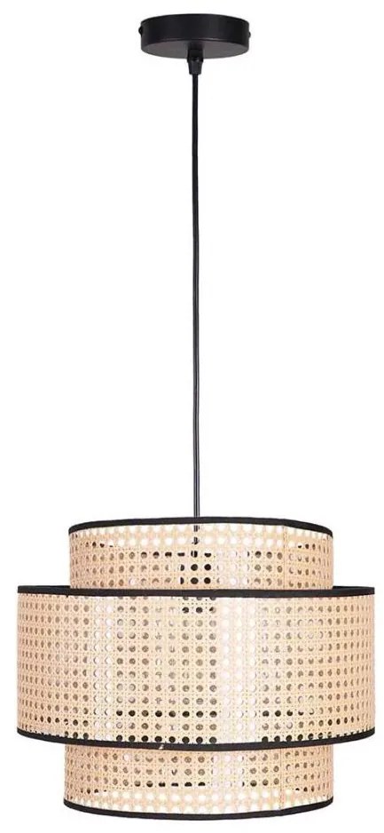 Lampadario a sospensione con filo TAKARA 1xE27/20W/230V diametro 40 cm beige