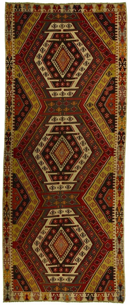Sirjan Tappeto 440 x 180 (Iran) Annodato A Mano