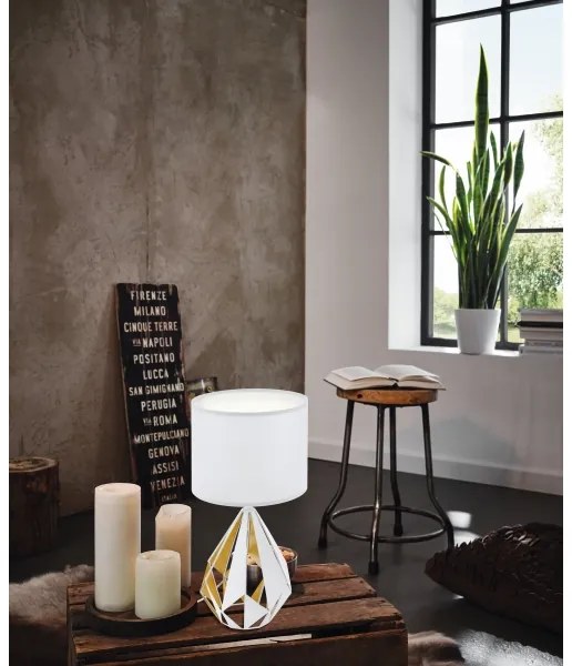 Eglo 43078 - Lampada da tavolo CARLTON 1xE27/60W/230V