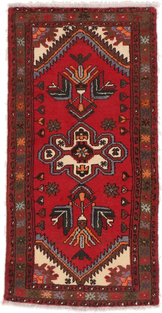 Hamedan Tappeto 80x140 (Iran) Annodato A Mano