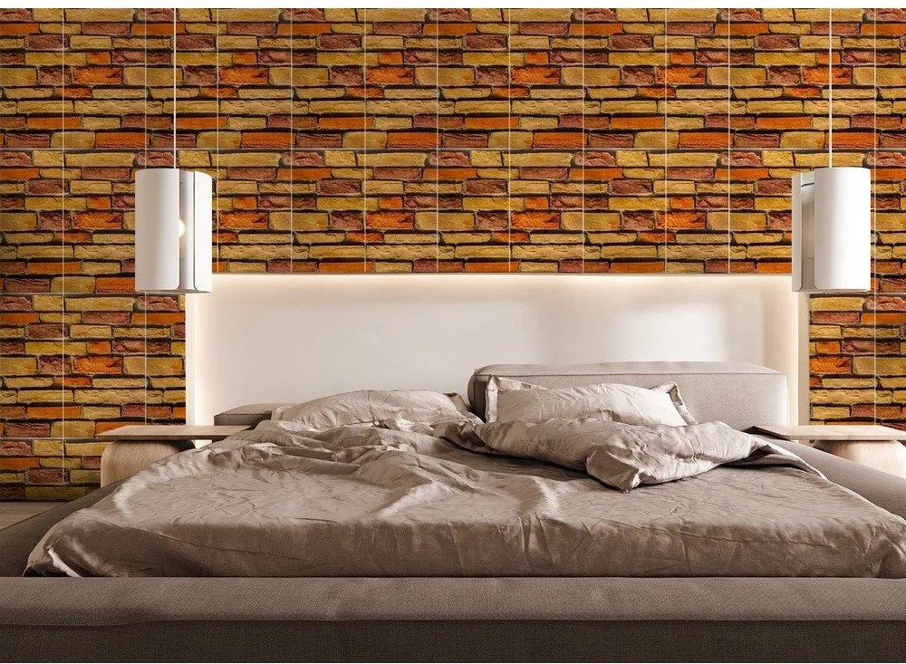 Set di pannelli adesivi per muro 6 pz 30x60 cm Brick Wall – SP TREND