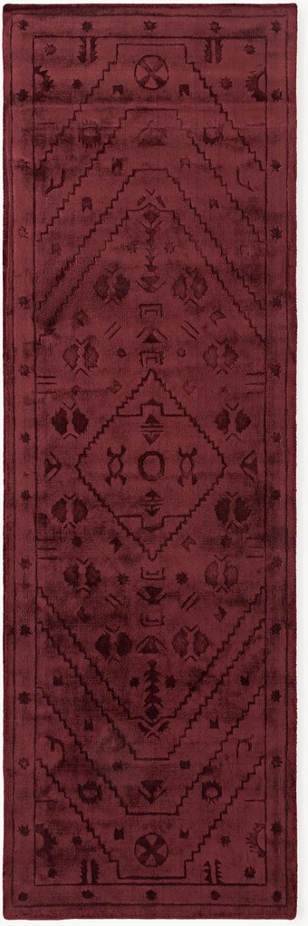 Passatoia in viscosa intrecciata a mano Shaila