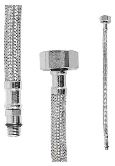 RAV Slezák IF0012 - Tubo flessibile di collegamento FLEXI 35 cm, cromo lucido