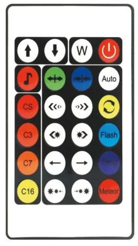 LED RGBW Lampada da terra con dimmer LOLLY LED/5W/230V + telecomando