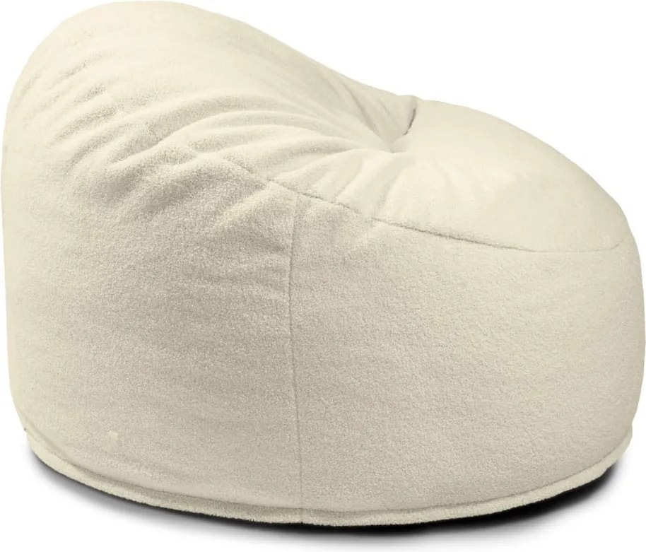 Pouf a sacco per bambini marrone con rivestimento in bouclé Om 85 – SLOWDOWN