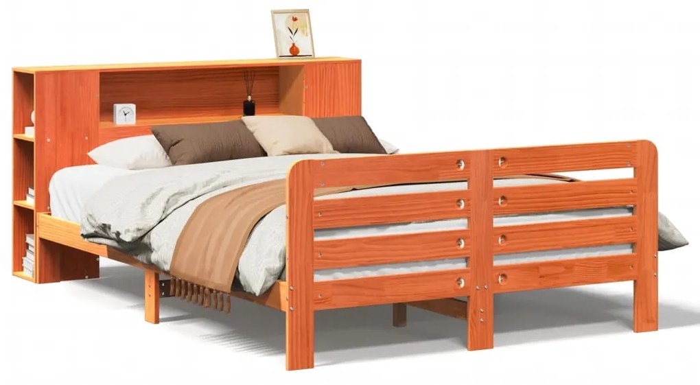 Letto senza materasso marrone cera 120x190 cm in legno di pino