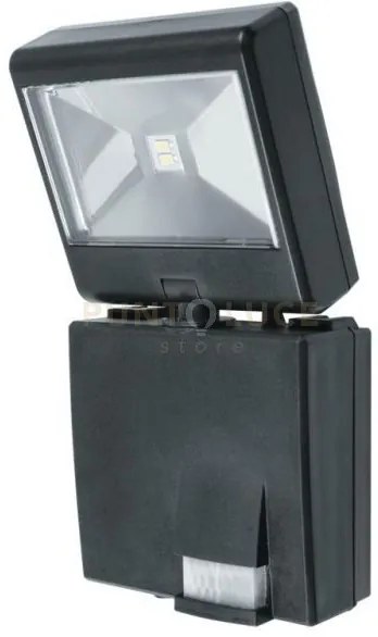 Proiettore led cosmo nero 1w 80lm 4000k con sensore regolabile ip44...