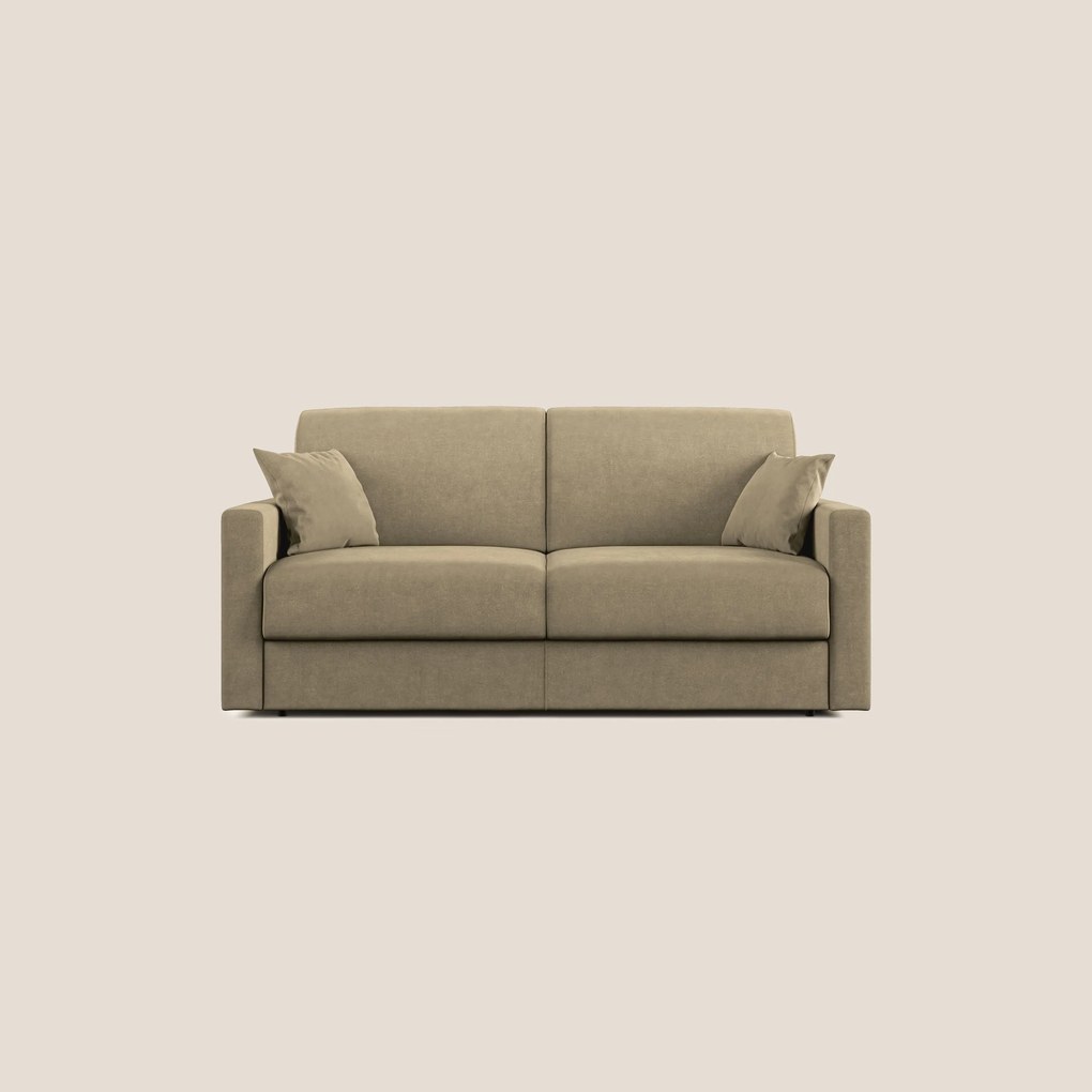 Chris Divano letto in microfibra smacchiabile T11 beige
