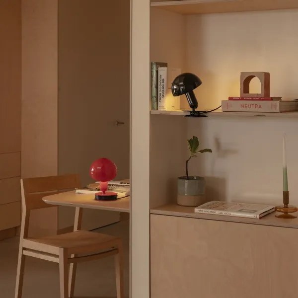 FARO 56103 - Lampada da tavolo con morsetto 2in1 BELA 1xE27/15W/230V rosso