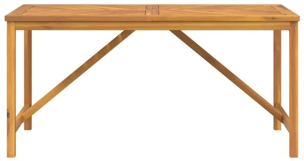 Tavolo da pranzo da giardino 150x90x74 cm legno massello acacia